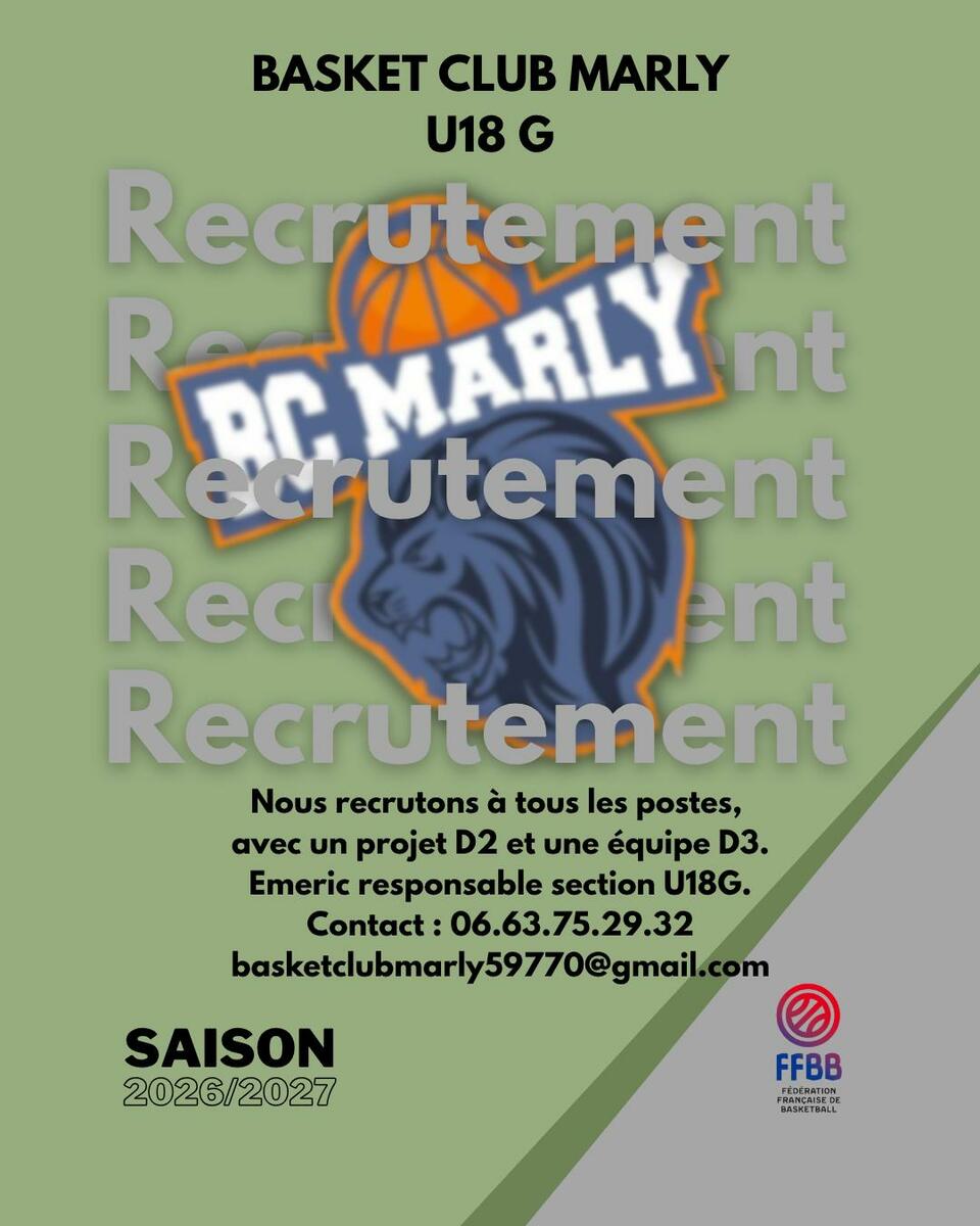 Recrutement U18M