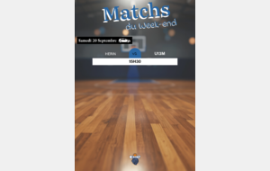 Matchs du Week-End !!!