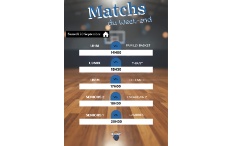 Matchs du Week-End !!!