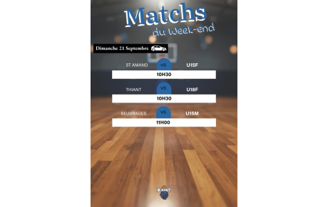 Matchs du Week-End !!!